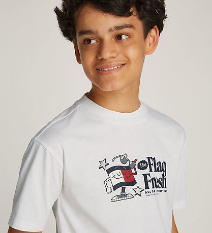 Tommy Hilfiger T-Shirt - Weiß m. Print