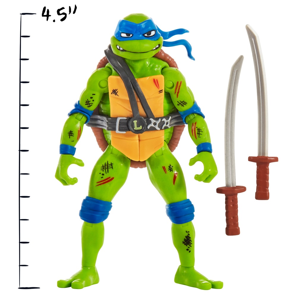 Teenage Mutant Ninja Turtles Mutant Mayhem – Leonardo vs Superfly Actionfiguren