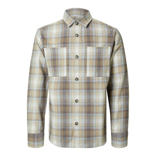 Selected Homme Reg-Hank Check Overshirt, Starfish, XL