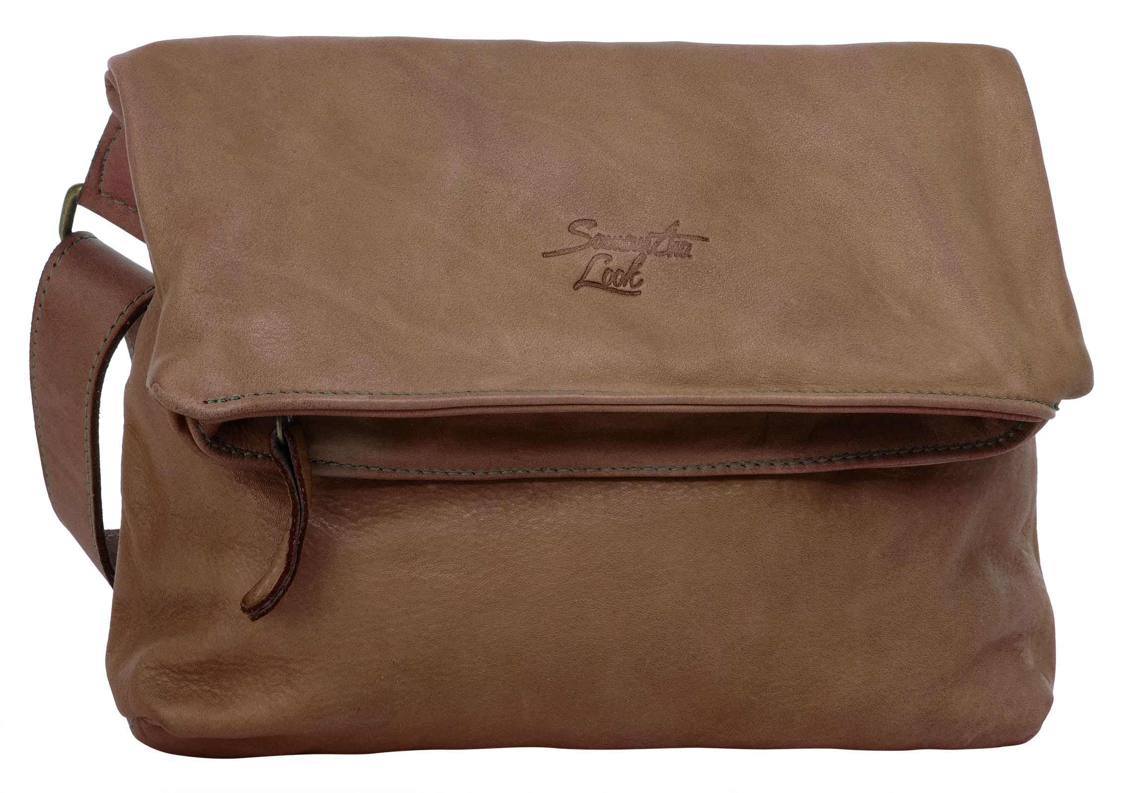 Samantha Look Umhängetasche echt Leder, Made in Italy