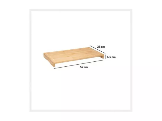 Cache plaque en bambou - Beige - L 52 x l 28 cm