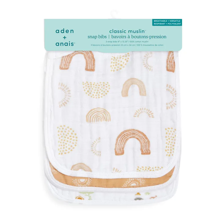 aden + anais Bavoirs Keep Rising - Set de 3 | Terracotta