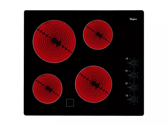 Plaque vitrocéramique WHIRLPOOL 6200W 56cm, 121852