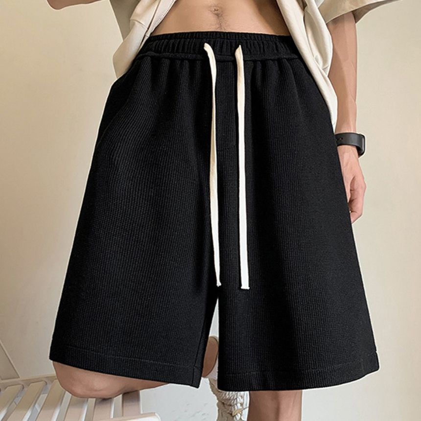 Obikan - Effen joggingbroek met trekkoord in de taille