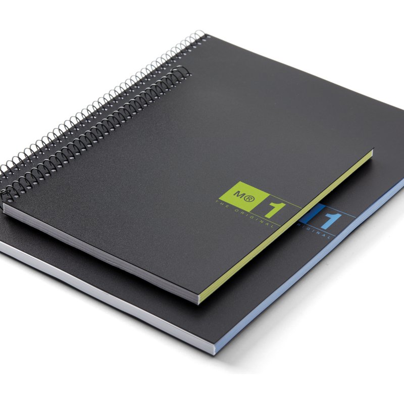 Notebook The Original, Couverture souple, A5, quadrillage 5x5 mm, 80 feuilles de 1 couleur, Miquelrius, Vert.