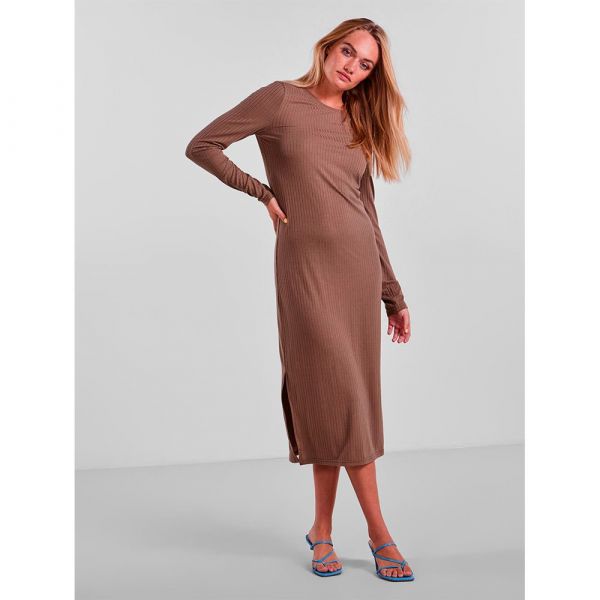 Pieces Vestido De Manga Comprida Kylie Midi Fossil L