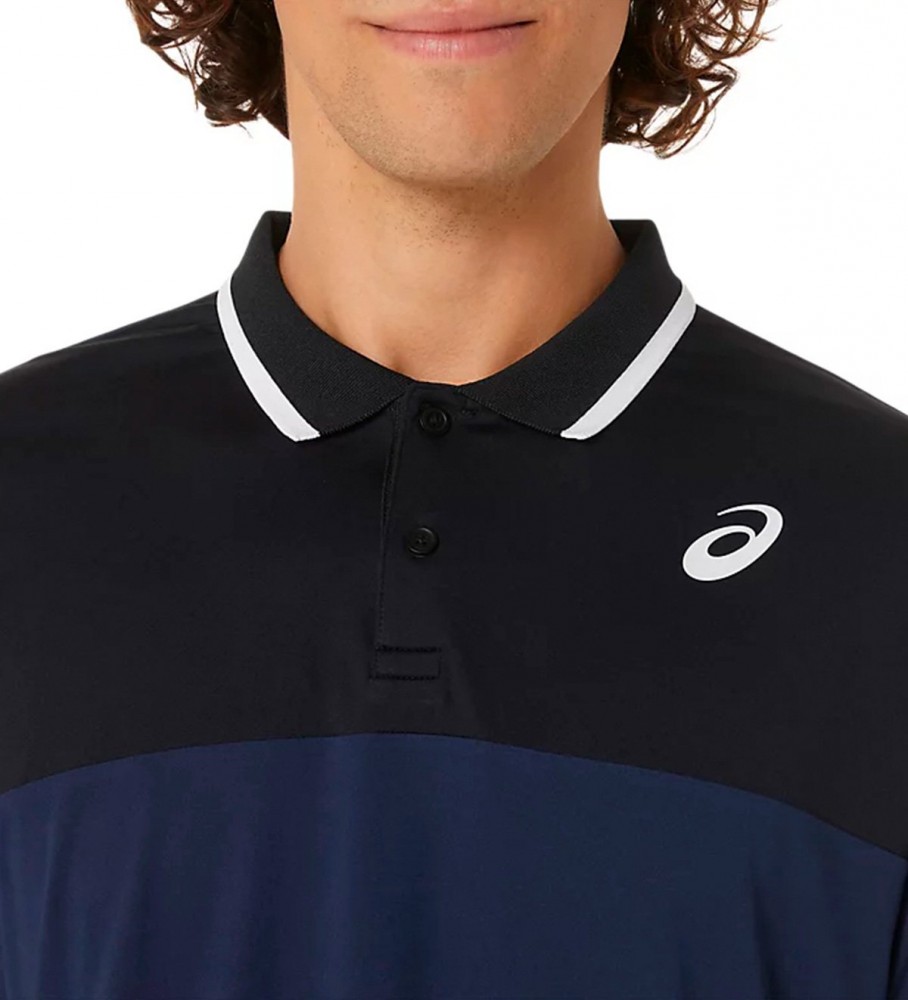 Asics Polo Court azul marinho, preto