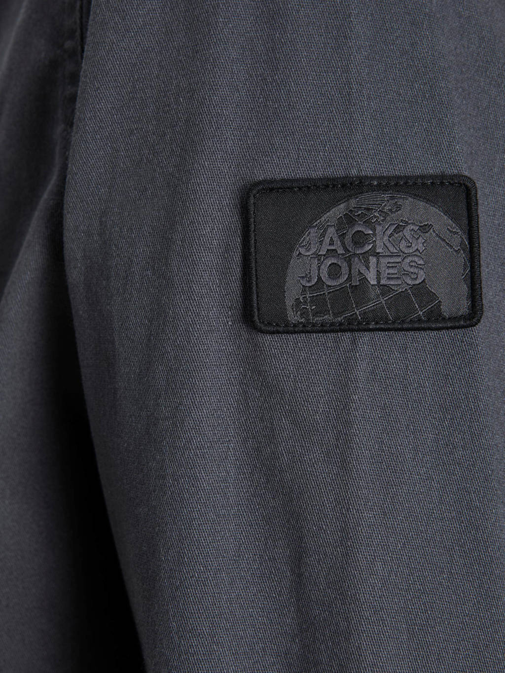 JACK & JONES overhemd JCOCLASSIC BEN donkergrijs