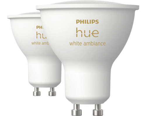 Philips Hue WA Spot dimbaar GU10/4,2W wit 2 stuks