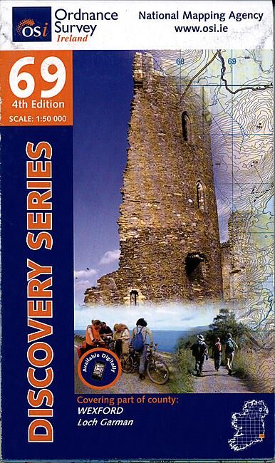 ORDNANCE SURVEY - 69 WEXFORD IRLANDE 1 50 000