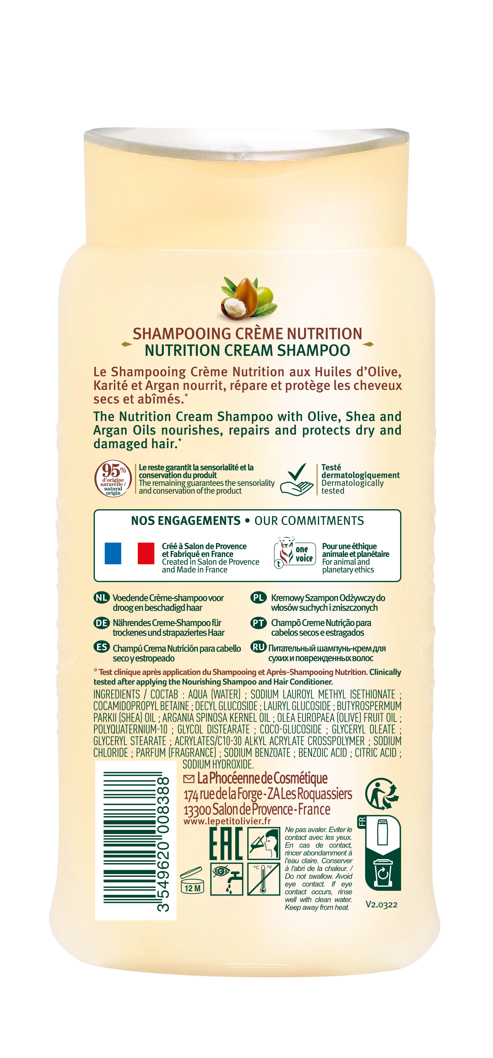LE PETIT OLIVIER Shampoo Creme trockenes Haar 250 ml