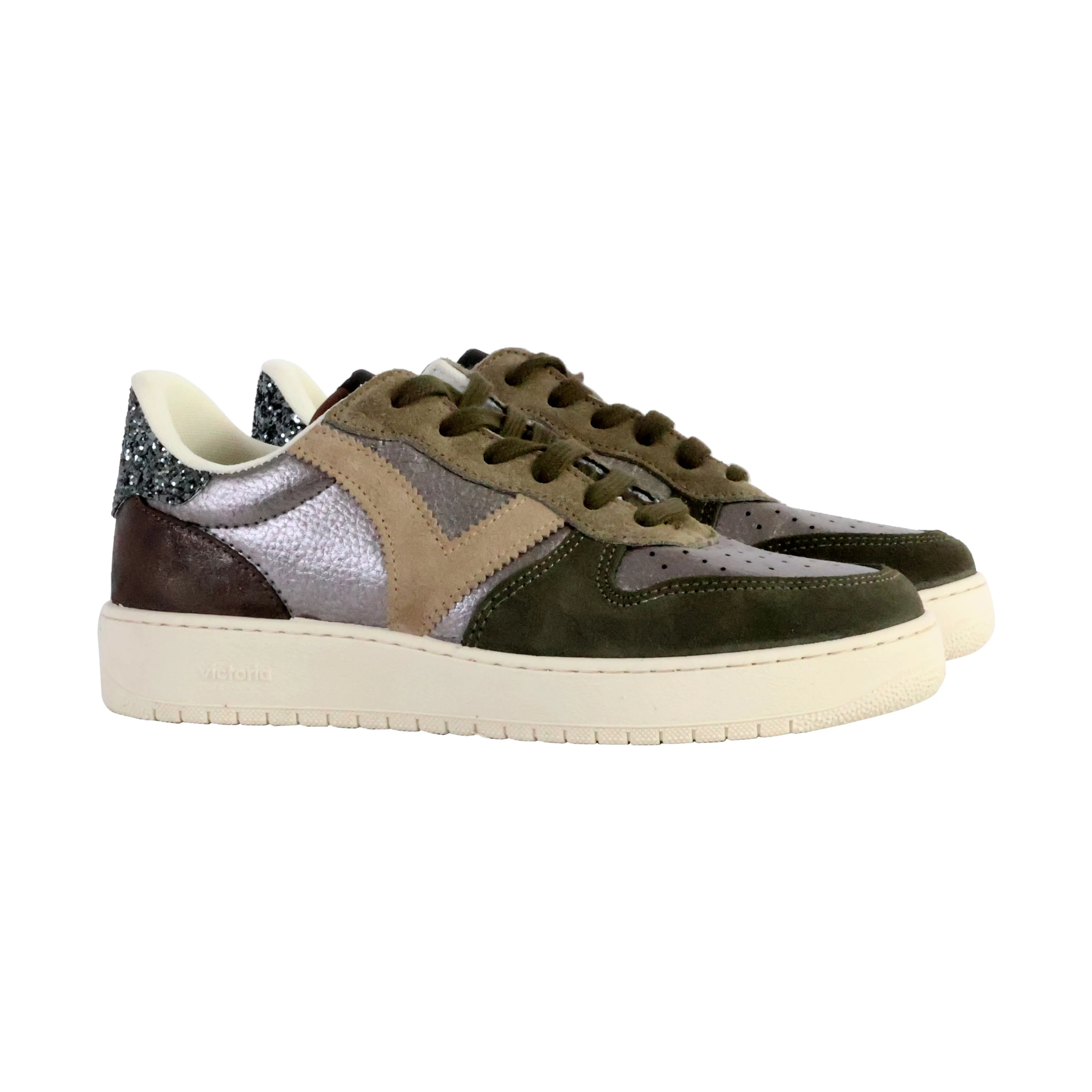 Basket cuir | Kaki