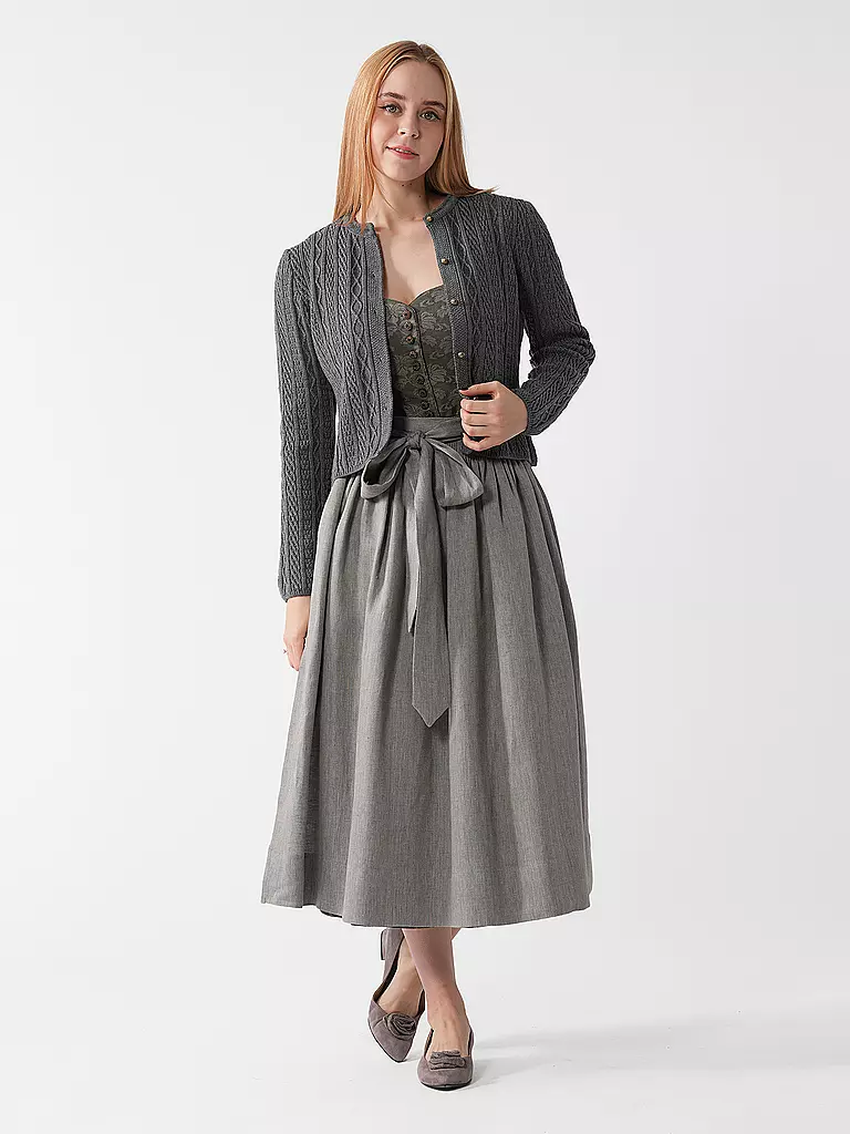 GOTTSEIDANK Trachten Strickjacke SOPHIA grau