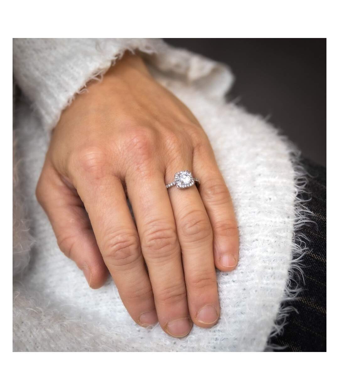 Coffret Bague Femme Rhodium LUCIDA