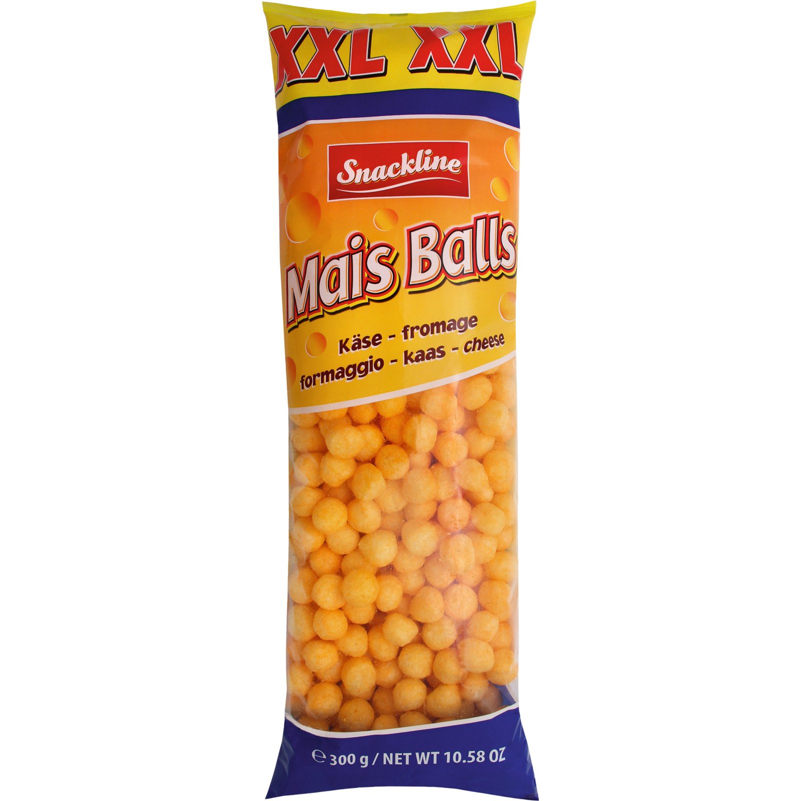 Snackline XXL Maisbällchen mit Käsegeschmack 300 g