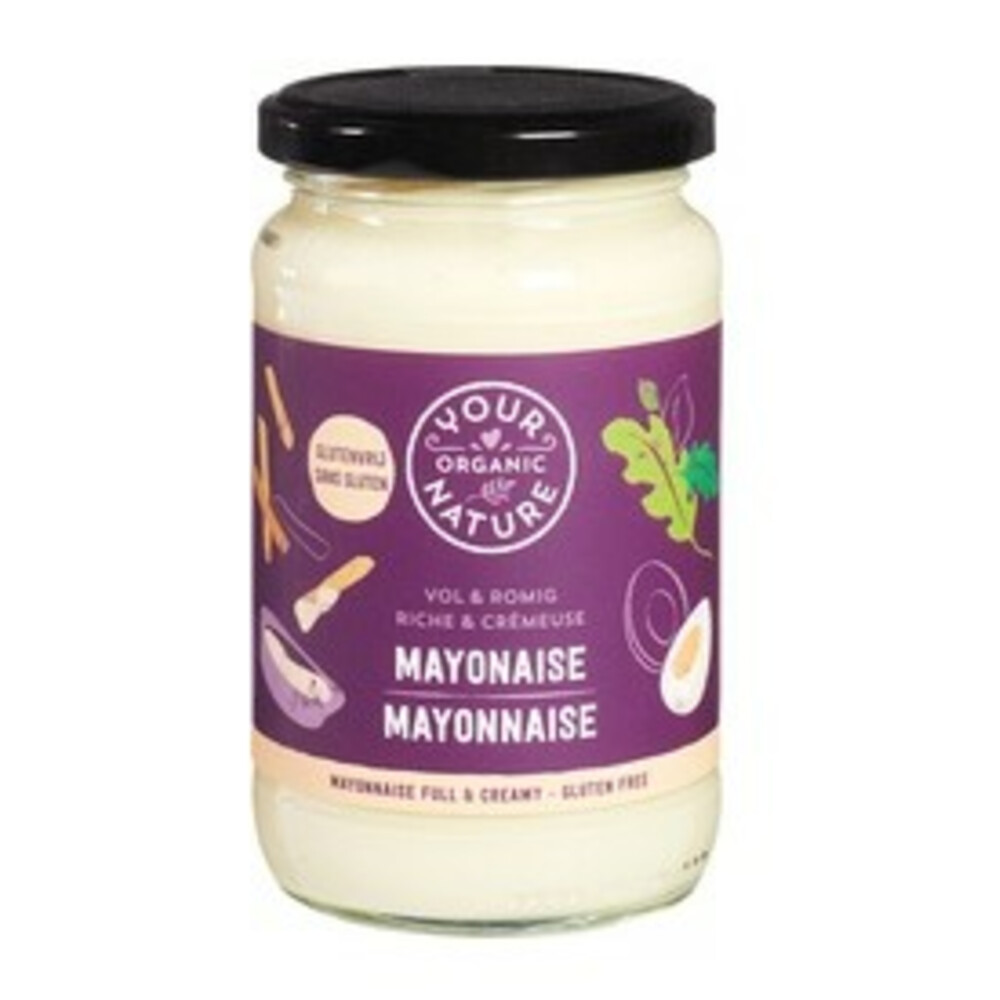 3x Your Organic Nature Mayonaise Vol & Romig Biologisch370 ml