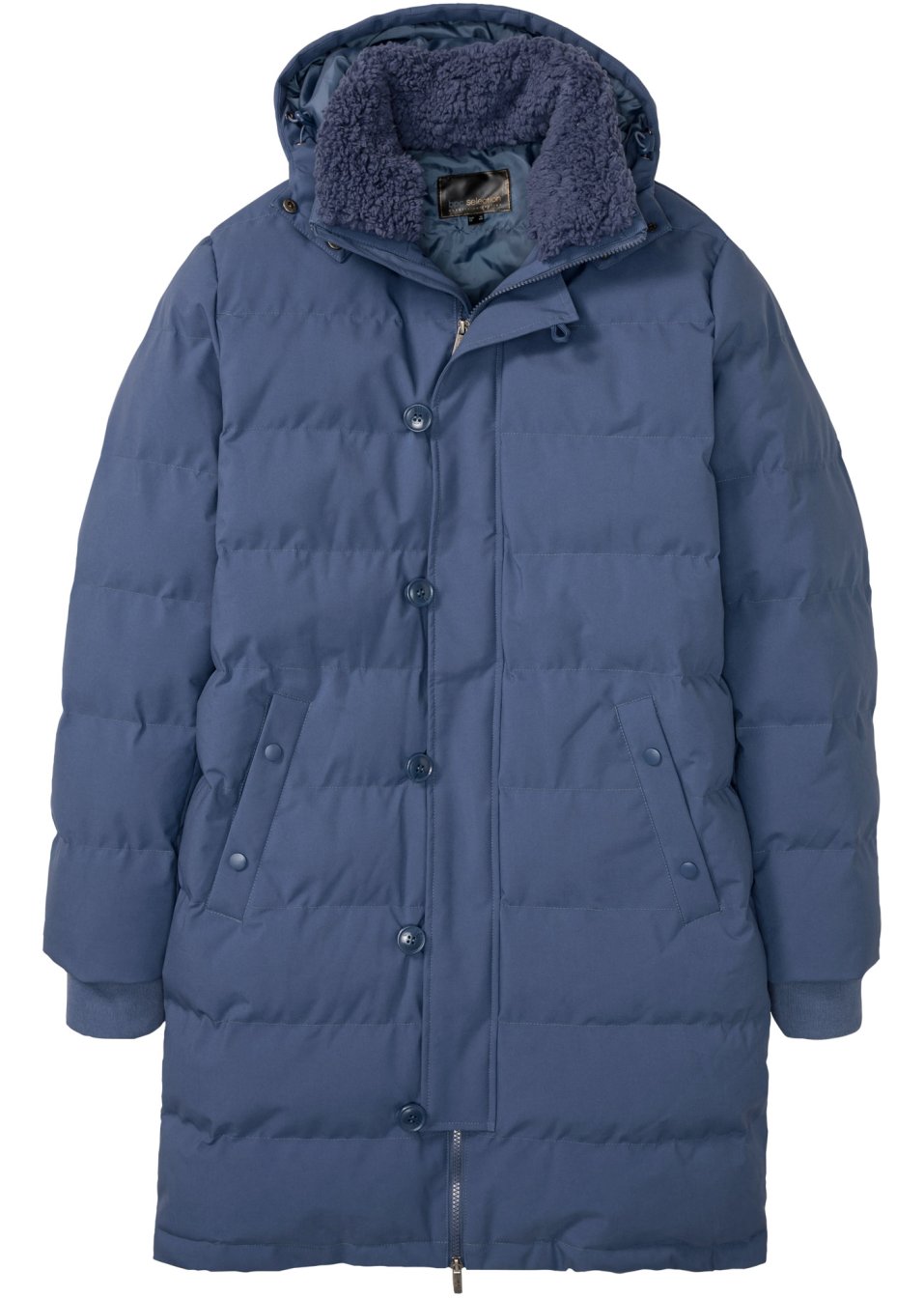 Parka longue à capuche amovible