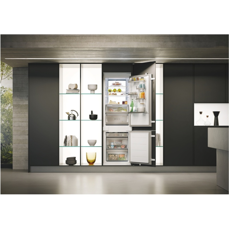 Réfrigérateur congélateur en bas Haier hbw7518dt - combine encastrable 177 cm