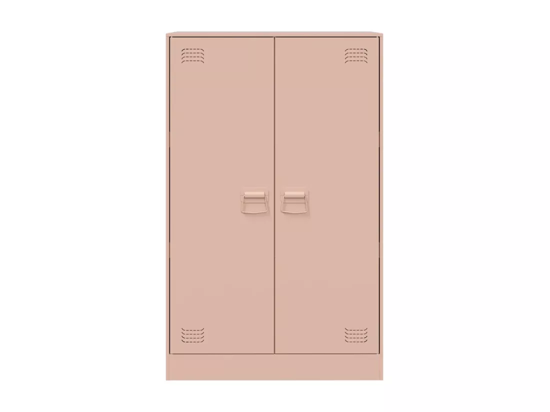 Buffet rose 67x39x107 cm acier