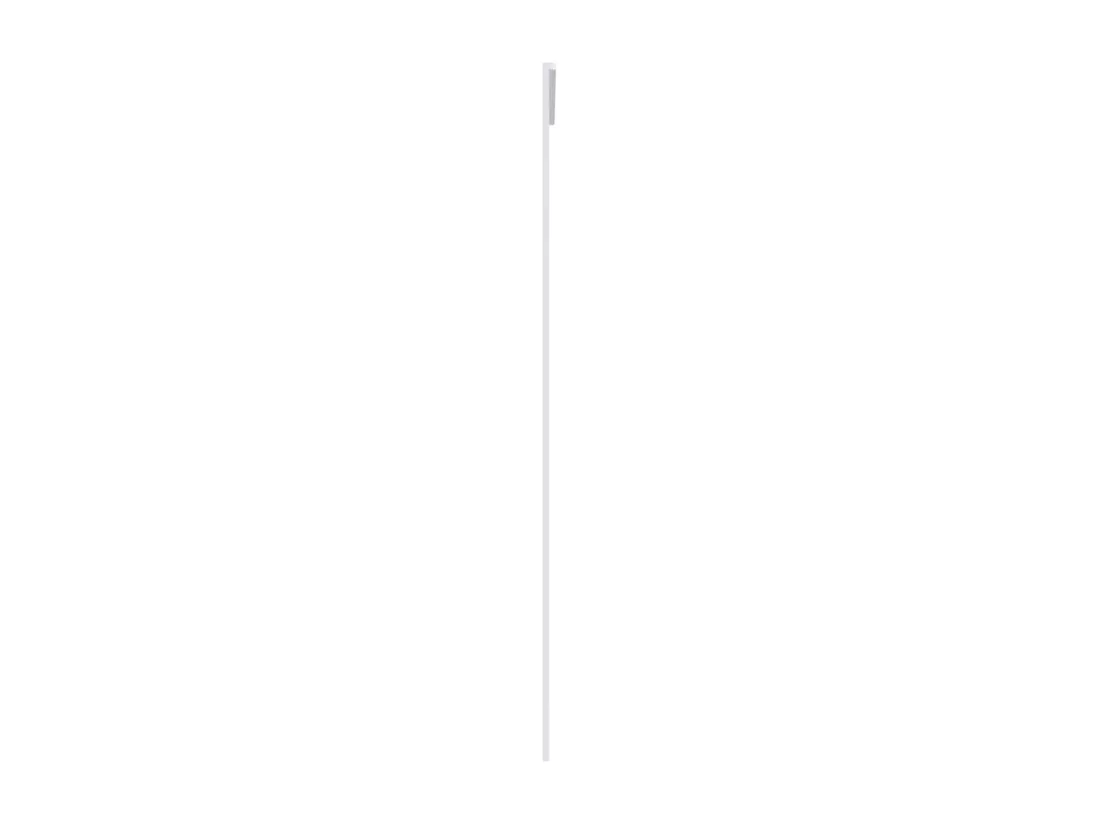 Porte coulissante Verre ESG dépoli et aluminium 90x205 cm Blanc