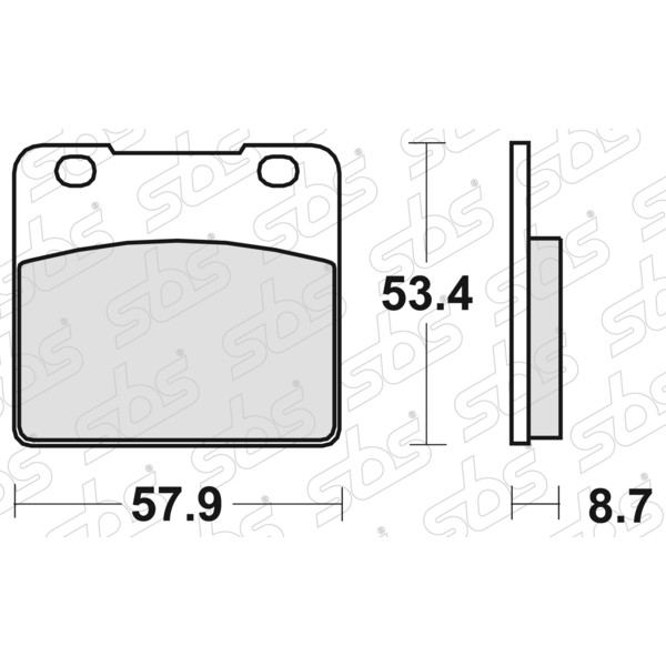 SBS - Plaquettes de frein 577 LS