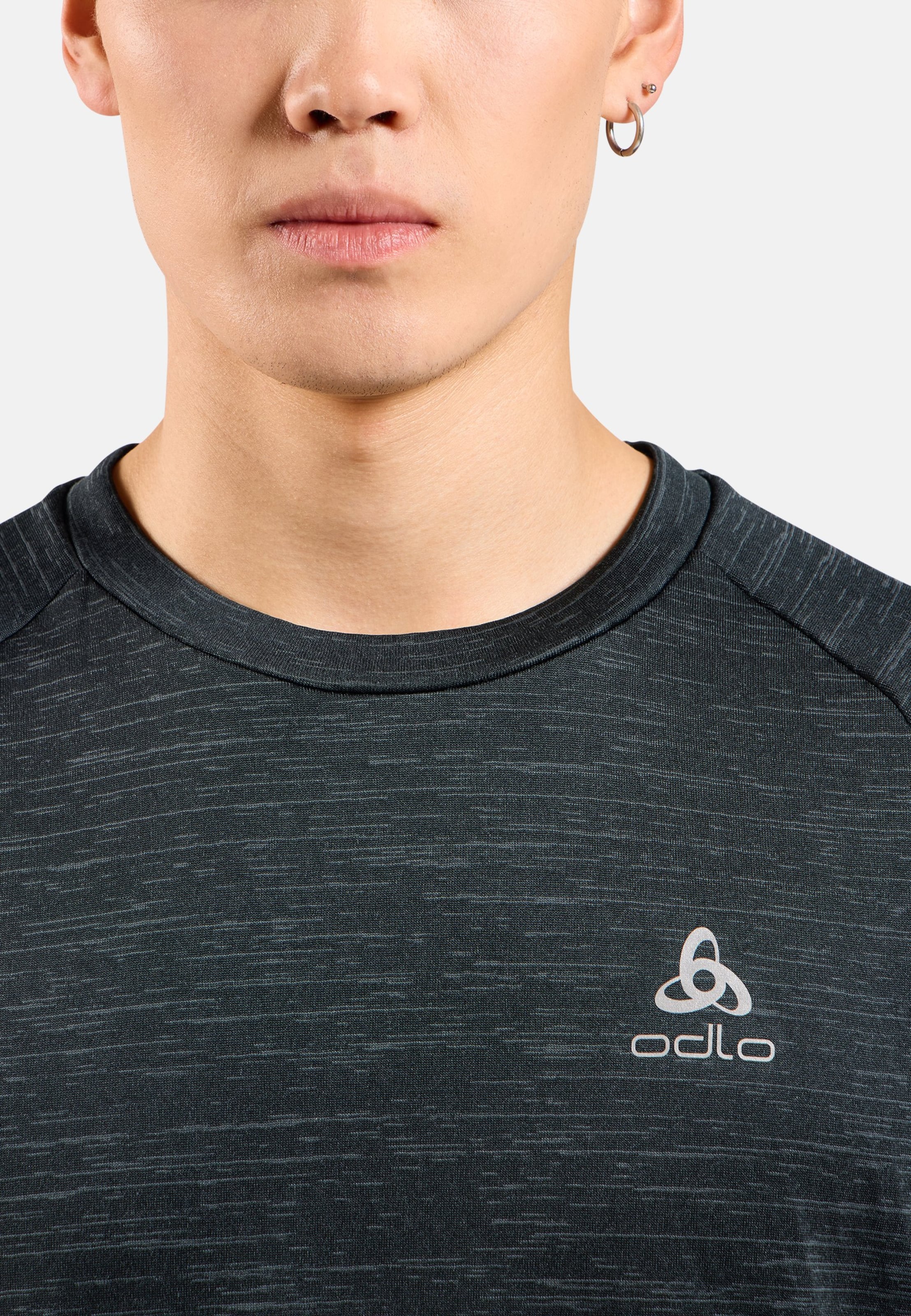 Run Easy Warm Mid Layer in black melange