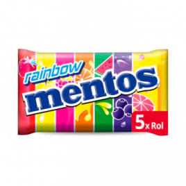 Mentos Regenboog dragees kauwgom 5-pack