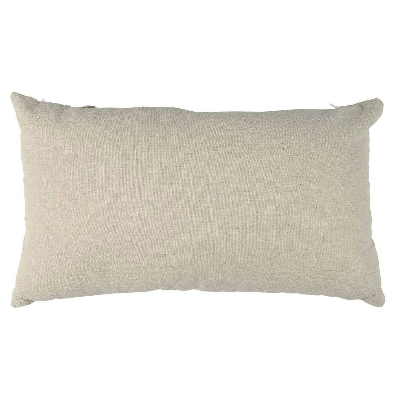 Home Deco Factory Coussin tressé beige - 50x30 cm
