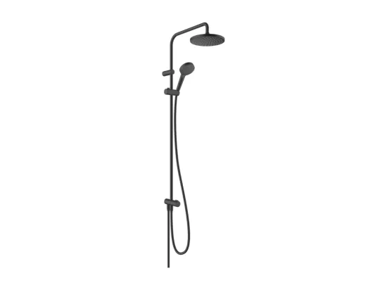 Colonne de douche ou bain douche sans mitigeur HANSGROHE Vernis Blend 200 noir mat