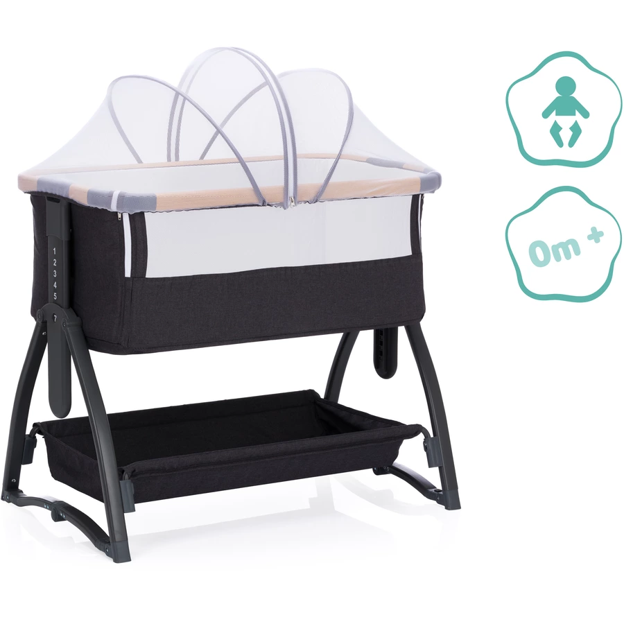 fillikid Beistellbett Scandic grau melange