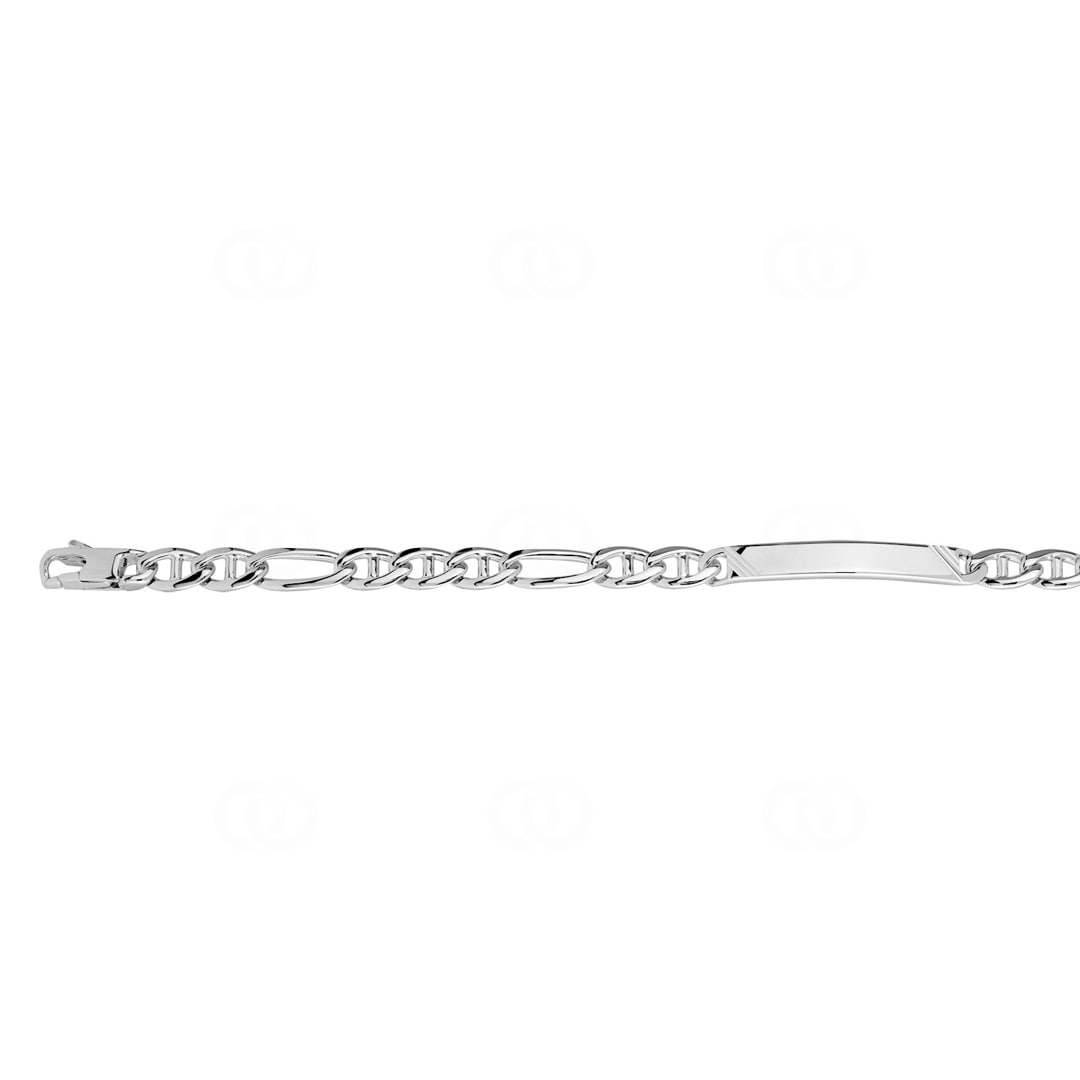 Gravurarmband Fantasie 925 Silber rhodiniert 5.7mm