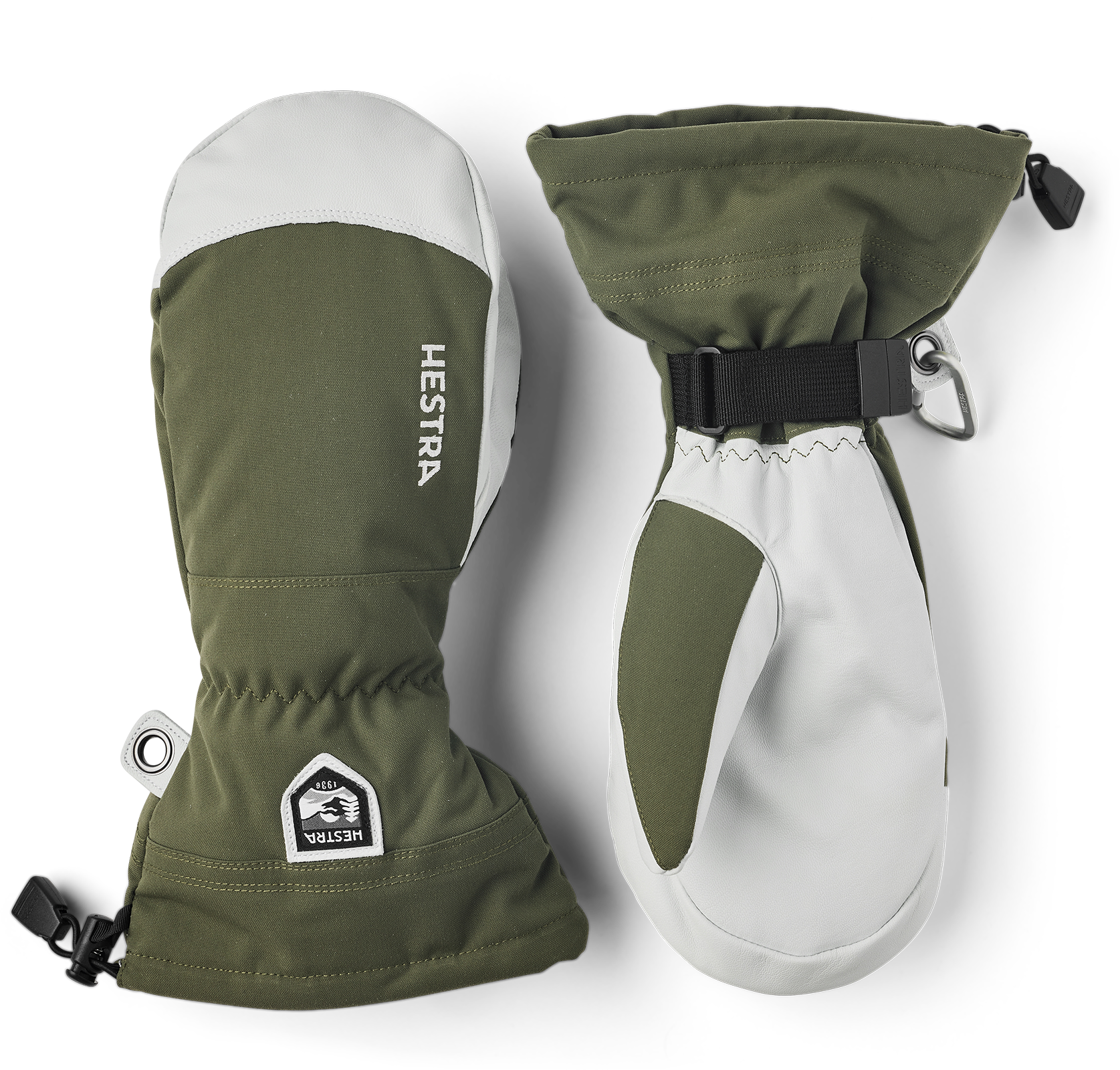 Hestra Army Leather Heli Ski Mitt<br>Supervarm med en rekke smarte funksjoner!