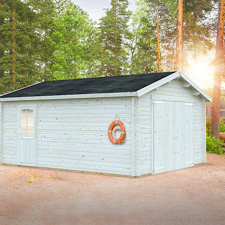 Garage en bois Danube pour 1 voiture 19,1m²
