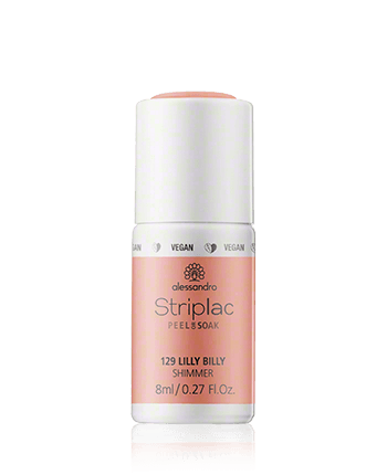 Alessandro Striplac Peel or Soak 129 Lilly Billy Shimmer 8ml