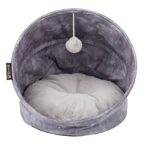 Cama cinza para gato