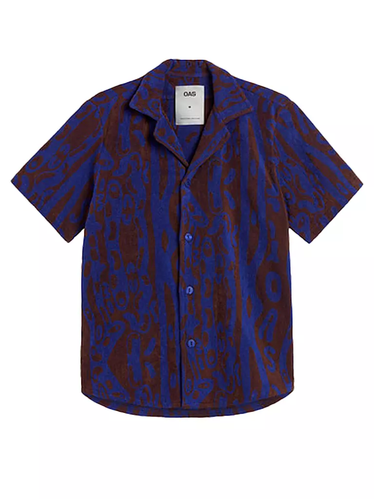 OAS Frottee Poloshirt braun