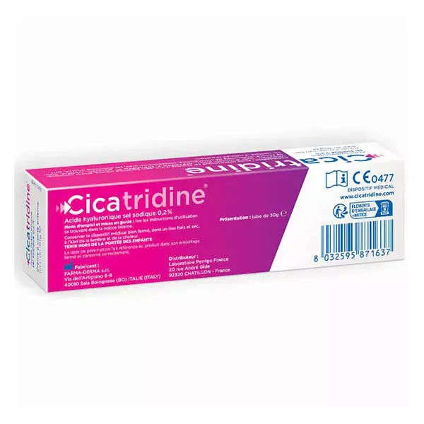 Creme cicatrizante Cicatridine com ácido hialurônico 30g