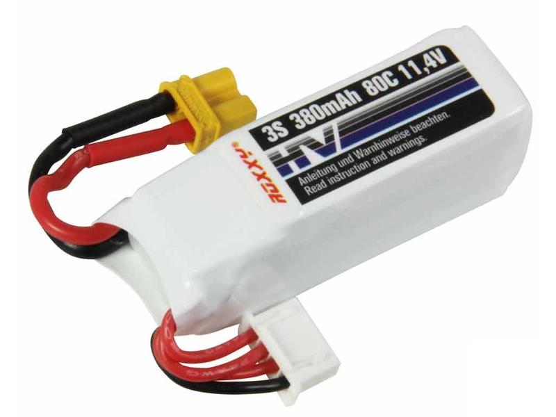 ROXXY RC-Akku LiHV 380 mAh 11.4 V 80C 3S HV LiPo Akku für Flugmodelle