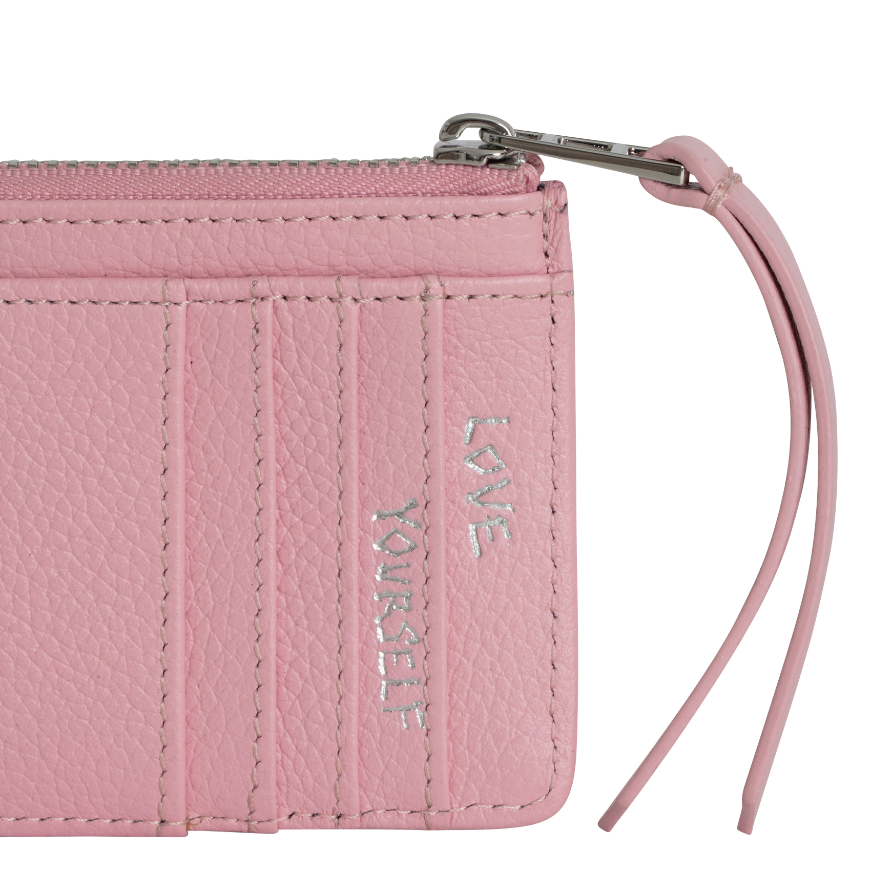 ZV CARD - Porte-cartes en cuir velours | Rose