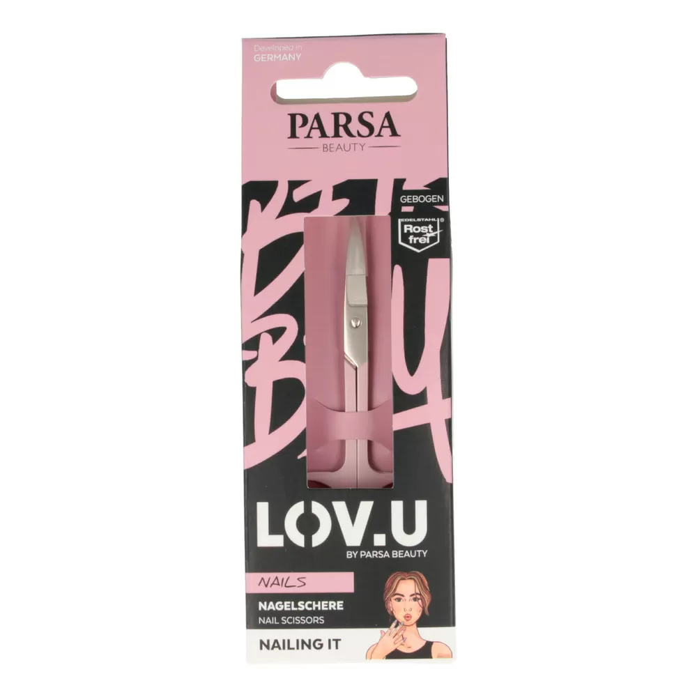 Parsa Beauty Lov.u Kurvet Neglesaks Pink - 1 stk.