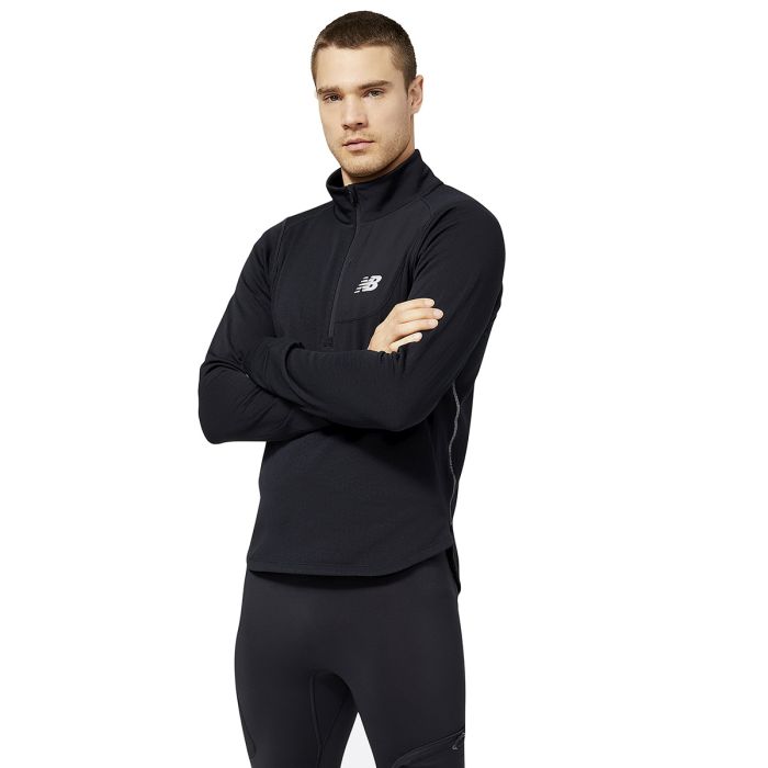 NB Heat Grid Half Zip Men Løbetrøje
