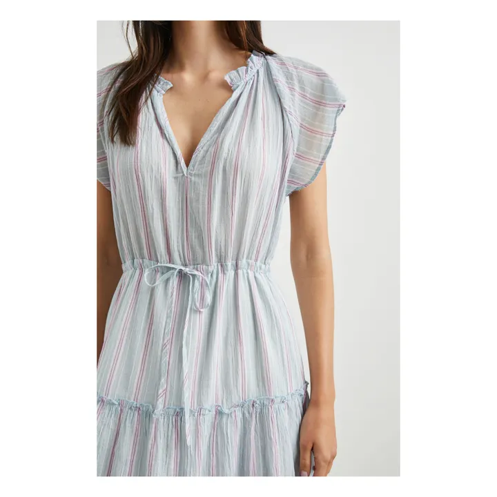 Rails Robe Juni Rayures | Bleu ciel