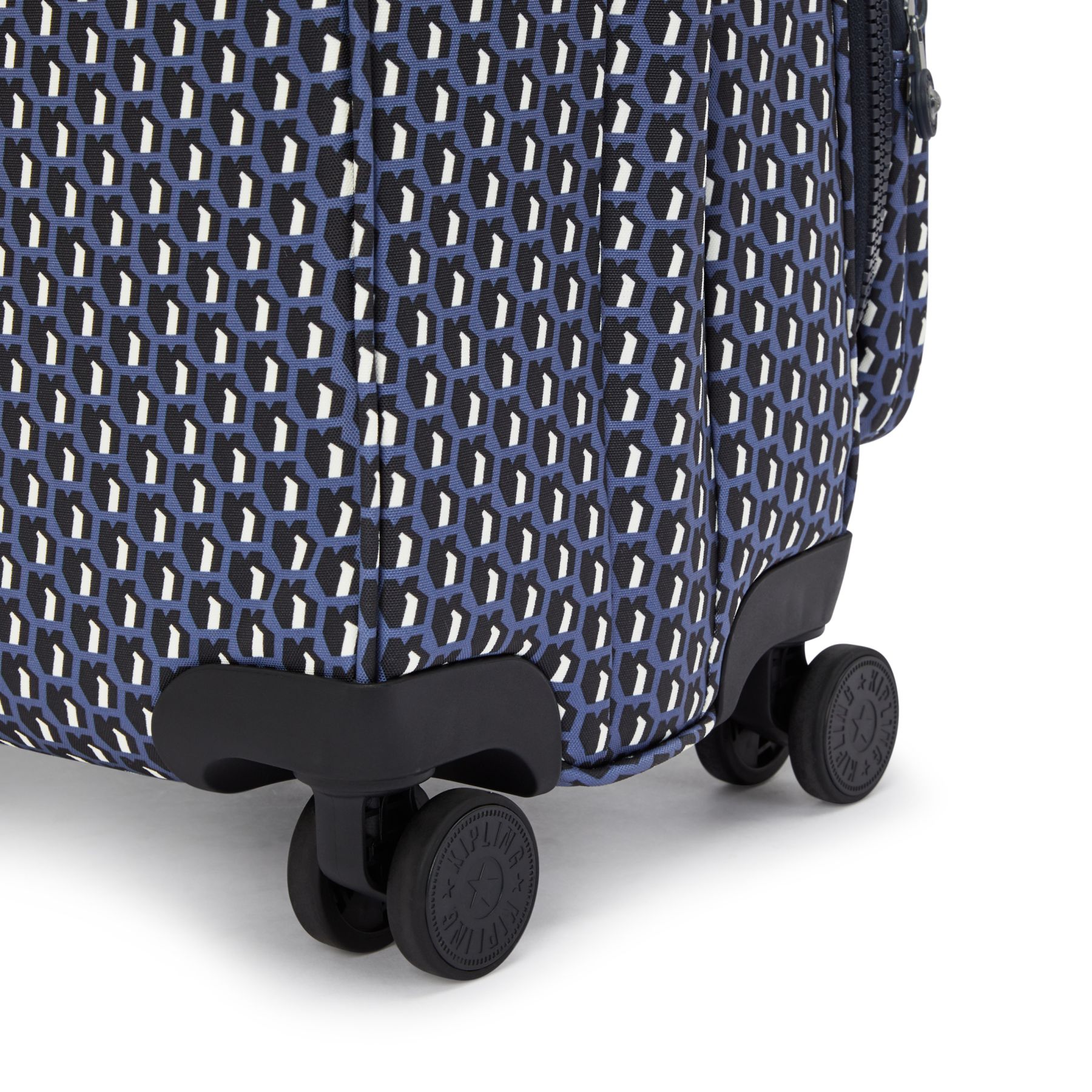 NEW YOURI SPIN M Valise Extensible à Roulettes de Taille Moyenne avec Poignée Télescopique - 3D K Blue