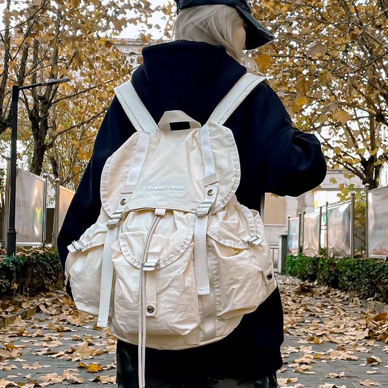Wavecho - Canvas rugzak met trekkoord en klep