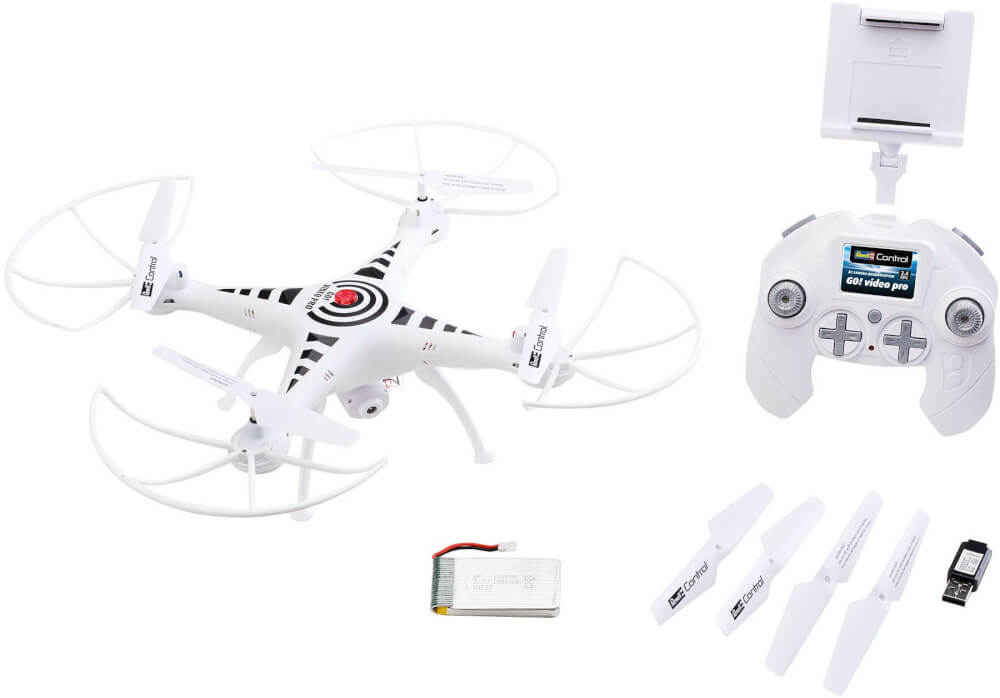 RC Kamera Quadrocopter  Go! Video Pro, Revell Control Ferngesteuerte Drohne