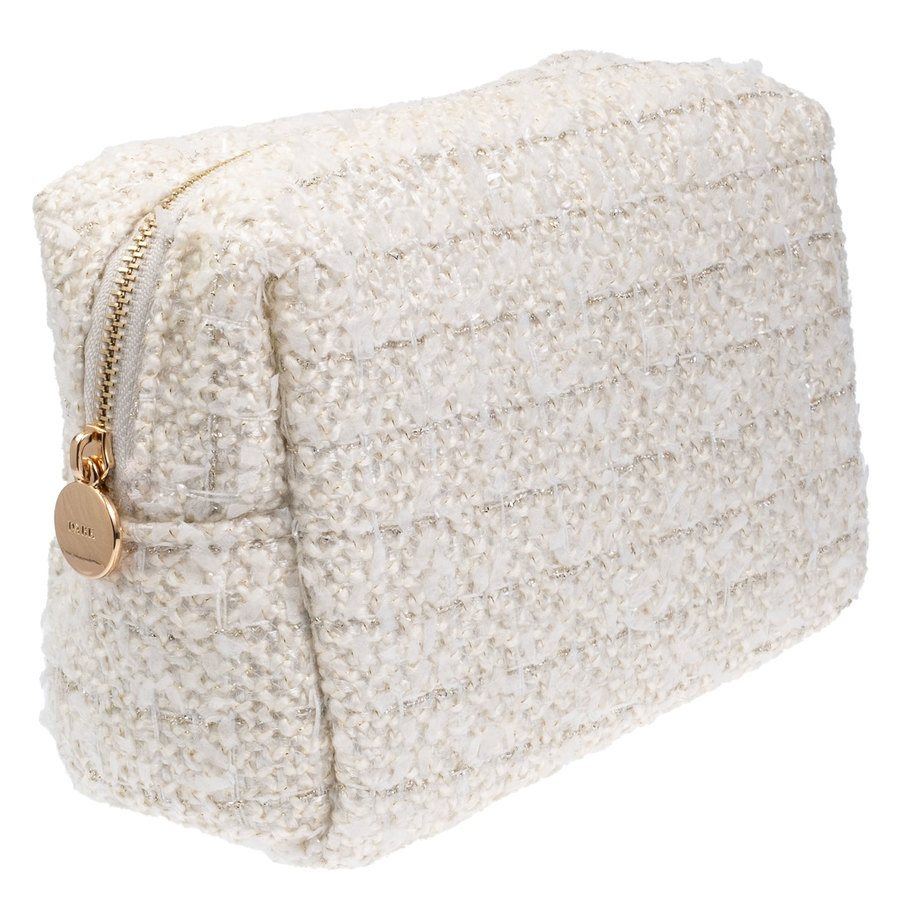 DARK Tweed Make-Up Pouch Small Vanilla