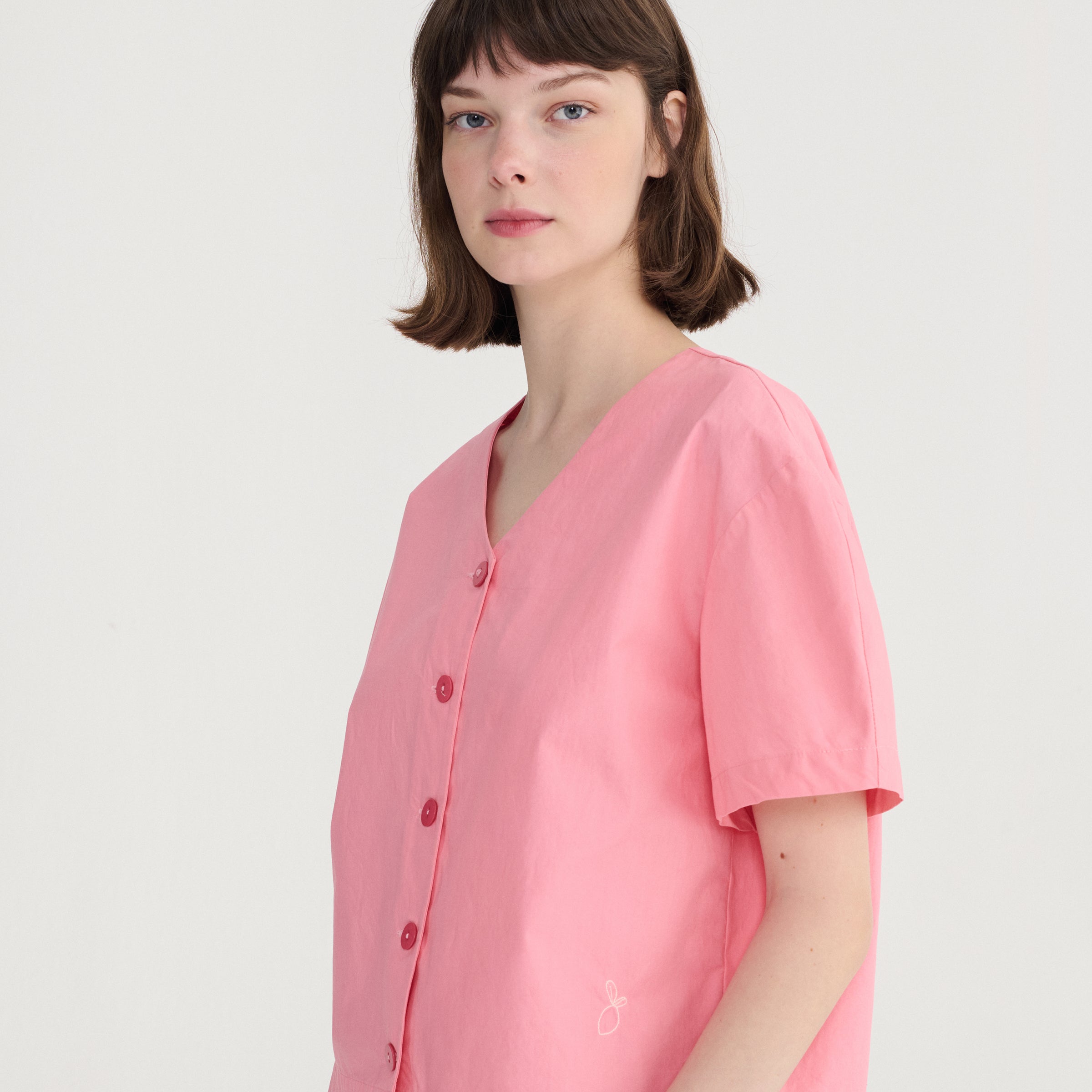 Adult Bluse Paper Touch Pink
