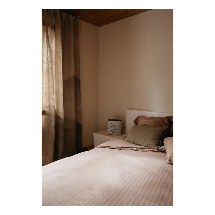 Le Monde Sauvage Housse de couette Sandhills en lin | Brun roux