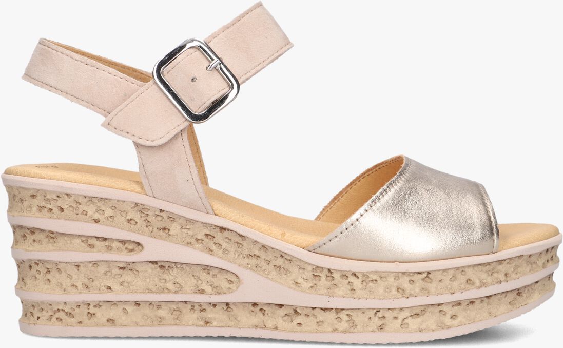 roségouden gabor sandalen met hak 651