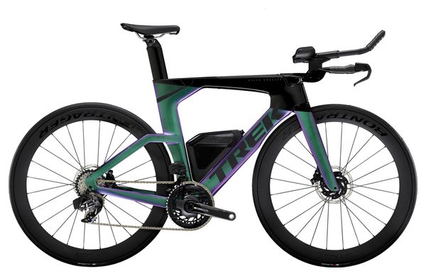 Vélo de Triathlon Trek Speed Concept SLR 7 Sram Force AXS 12V 700 mm Vert Noir 2025